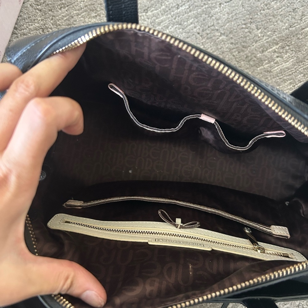 Henri Bendel Black Leather Bag - Picture 9 of 11